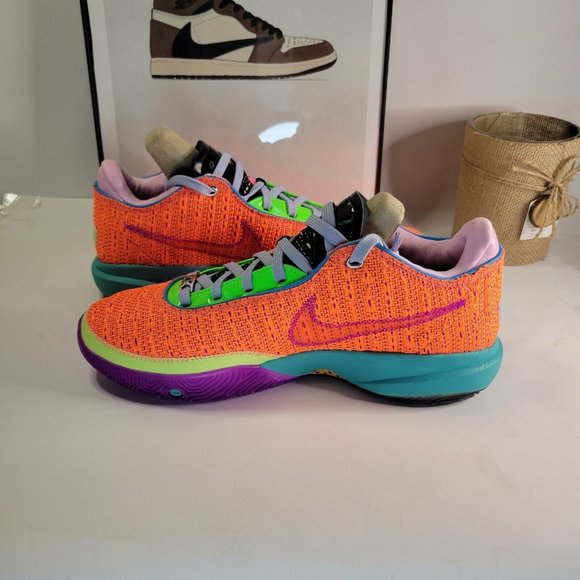 Nike LeBron James XX 20 Chosen 1 Total Orange Purple DJ5423-800 Men\'s Size 10